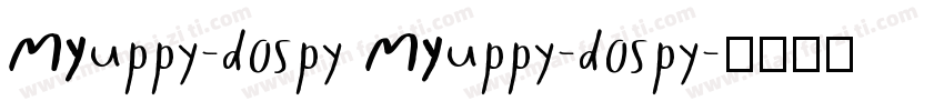 MYuppy-dospy MYuppy-dospy字体转换